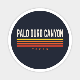 Palo Duro Canyon Texas Retro Vintage Stripes Magnet